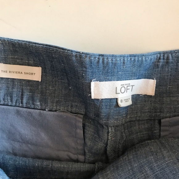 {LOFT} Riviera Shorts Chambray, 8 - Picture 5 of 7